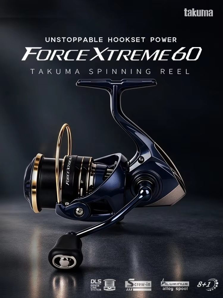 Trolling Reel - 新登場！Takuma Fx60 スタンダードスピニングリール。遠投性能に優れ、スムーズな回転を実現。カーボン製のボディを採用し、ルアー釣り愛好家におすすめ。在庫あり。