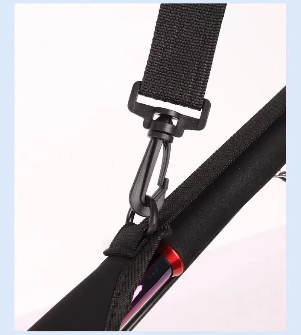 Reel Bag - 釣り竿収納バッグ、長さ調節可能な釣り竿用ショルダーベルト、持ち運び可能な釣り竿保護ベルト、リール付き釣り用アクセサリー