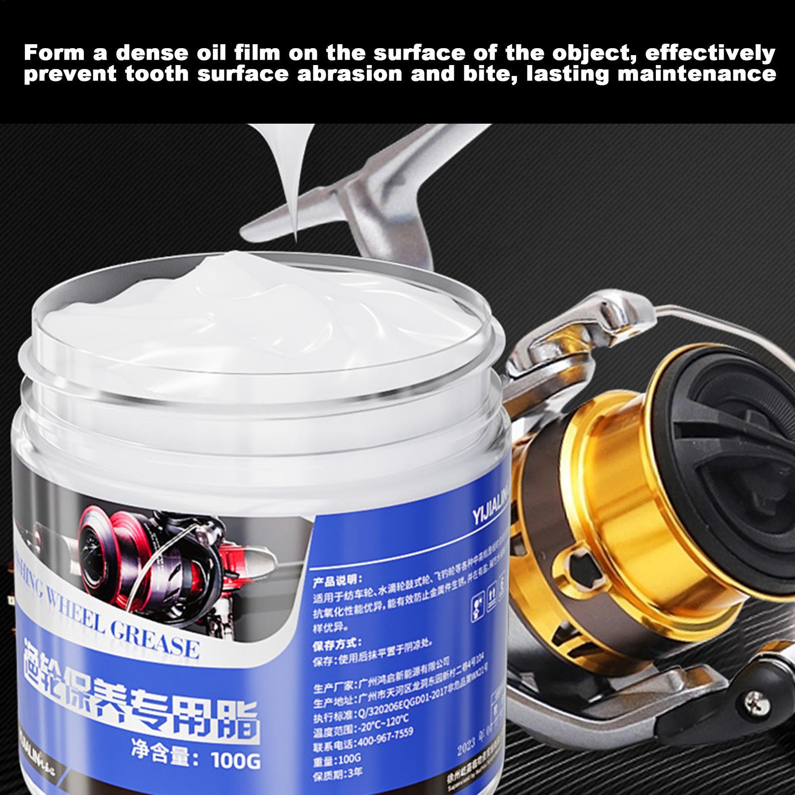 Reel Grease - 100g 釣り用リールメンテナンスオイルとグリース ベアリング潤滑剤 ギア保護グリース 錆び防止 耐酸素性