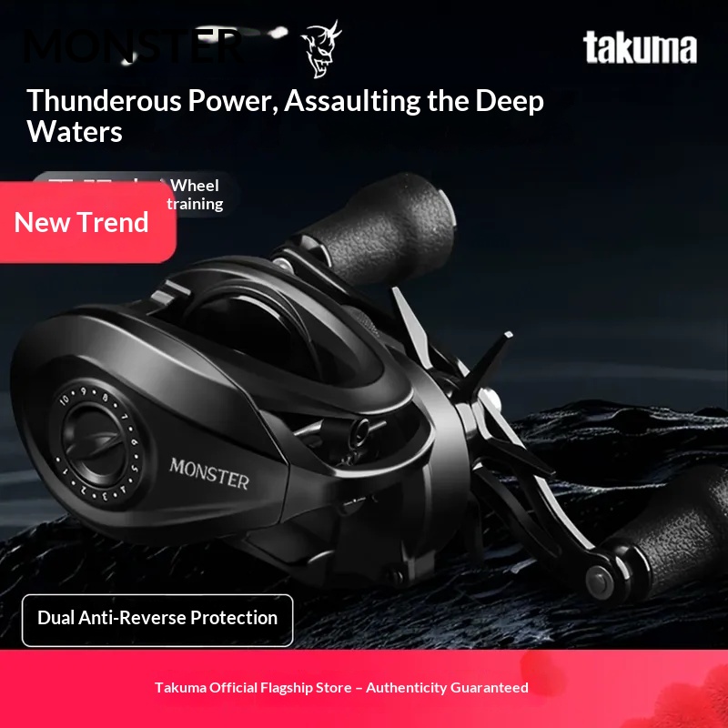 タクマモンスター メタルベイトキャスティングリール。頑丈な構 - Trolling Reel のレビューと価格