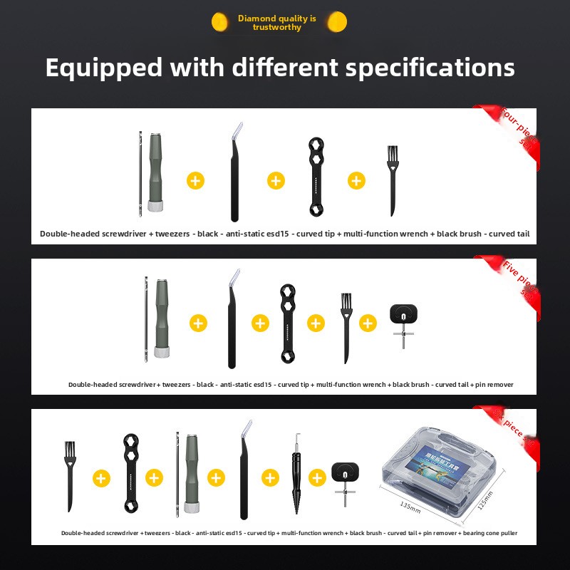 ベイトキャスティングリール用メンテナンスレンチセット。分解工 - Reel Repair Kit のレビューと価格