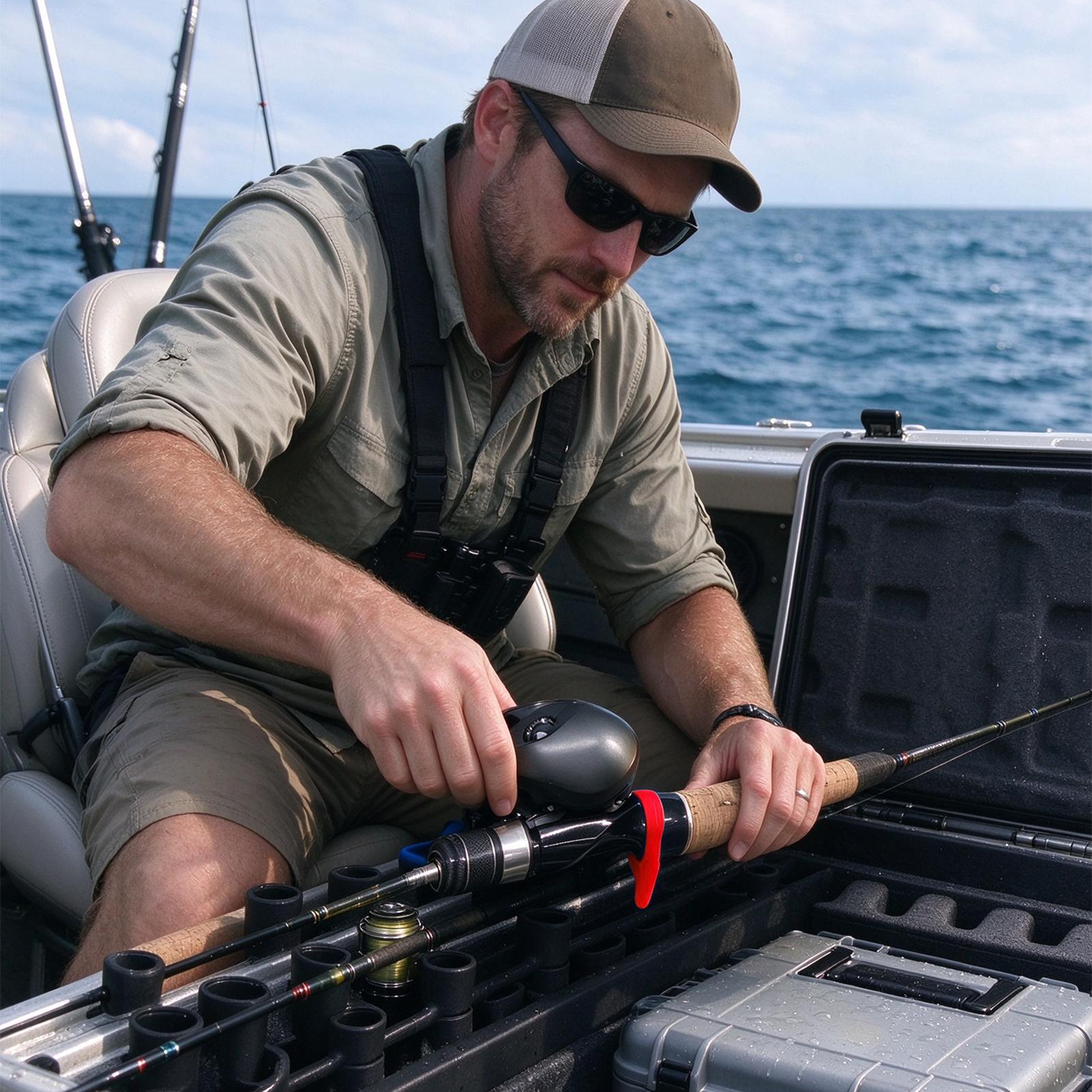 シリコン製釣り竿用トリガーガード、傷防止リールシートプロテク - Baitcasting Reel のレビューと価格