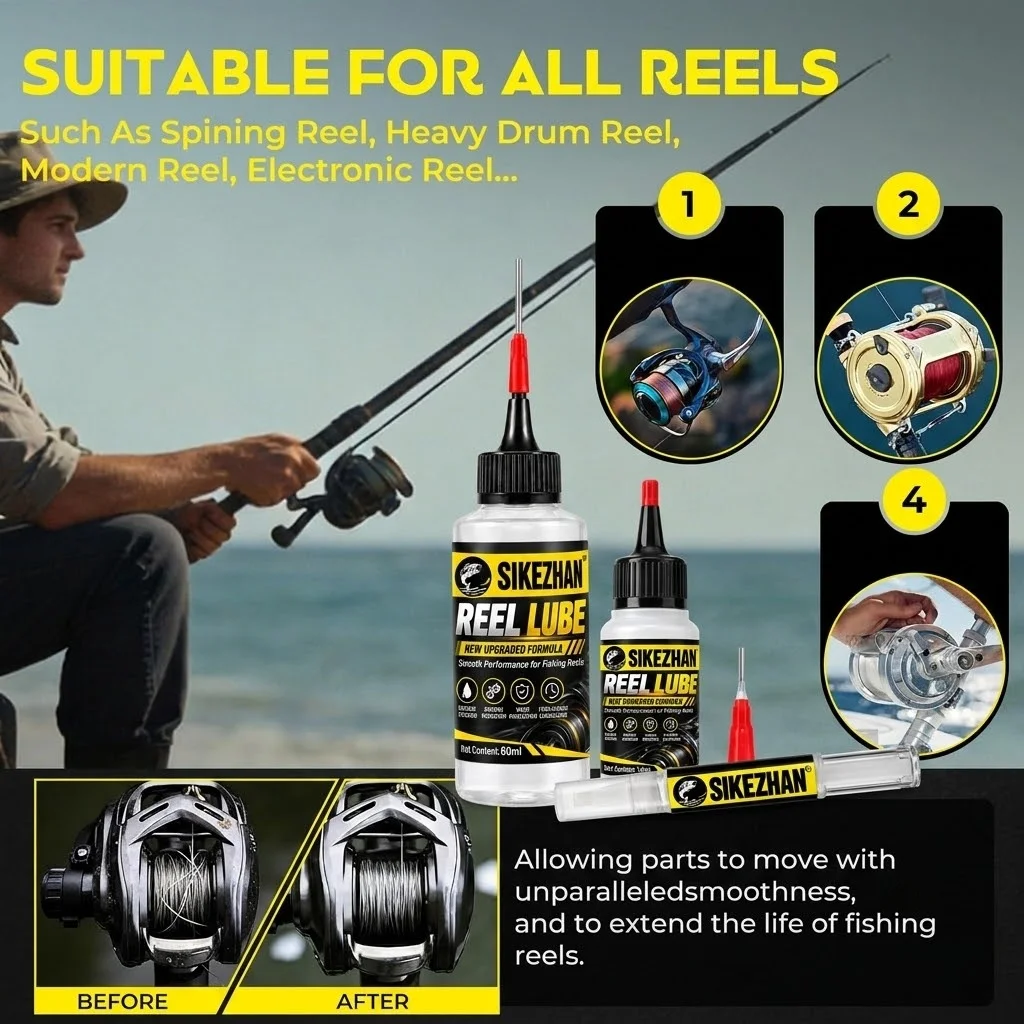 釣り用リール用合成オイル潤滑剤。針先に塗布し、滑らかなベアリ - Reel Grease のレビューと価格