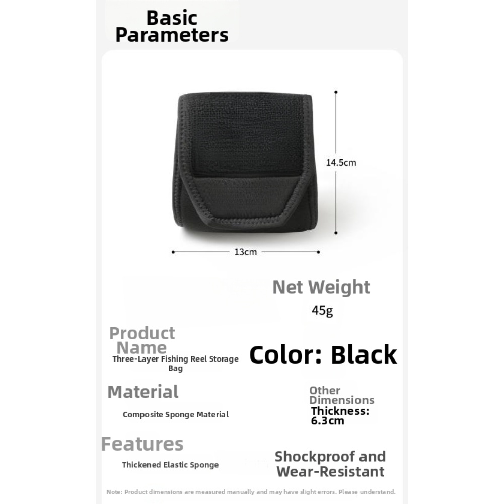衝撃吸収機能付きの釣りリール収納バッグ。3層構造の内部、防水 - Reel Bag のレビューと価格