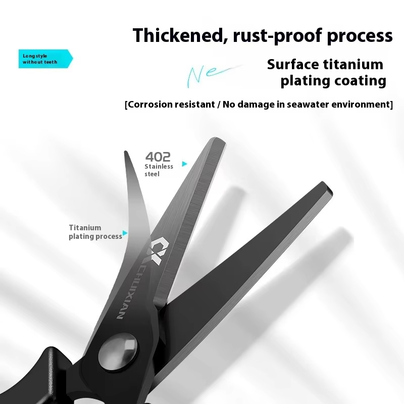 QAJTAO ポータブルチタンメッキ釣り用ハサミ、吊り下げ紐 - Reel Oil のレビューと価格